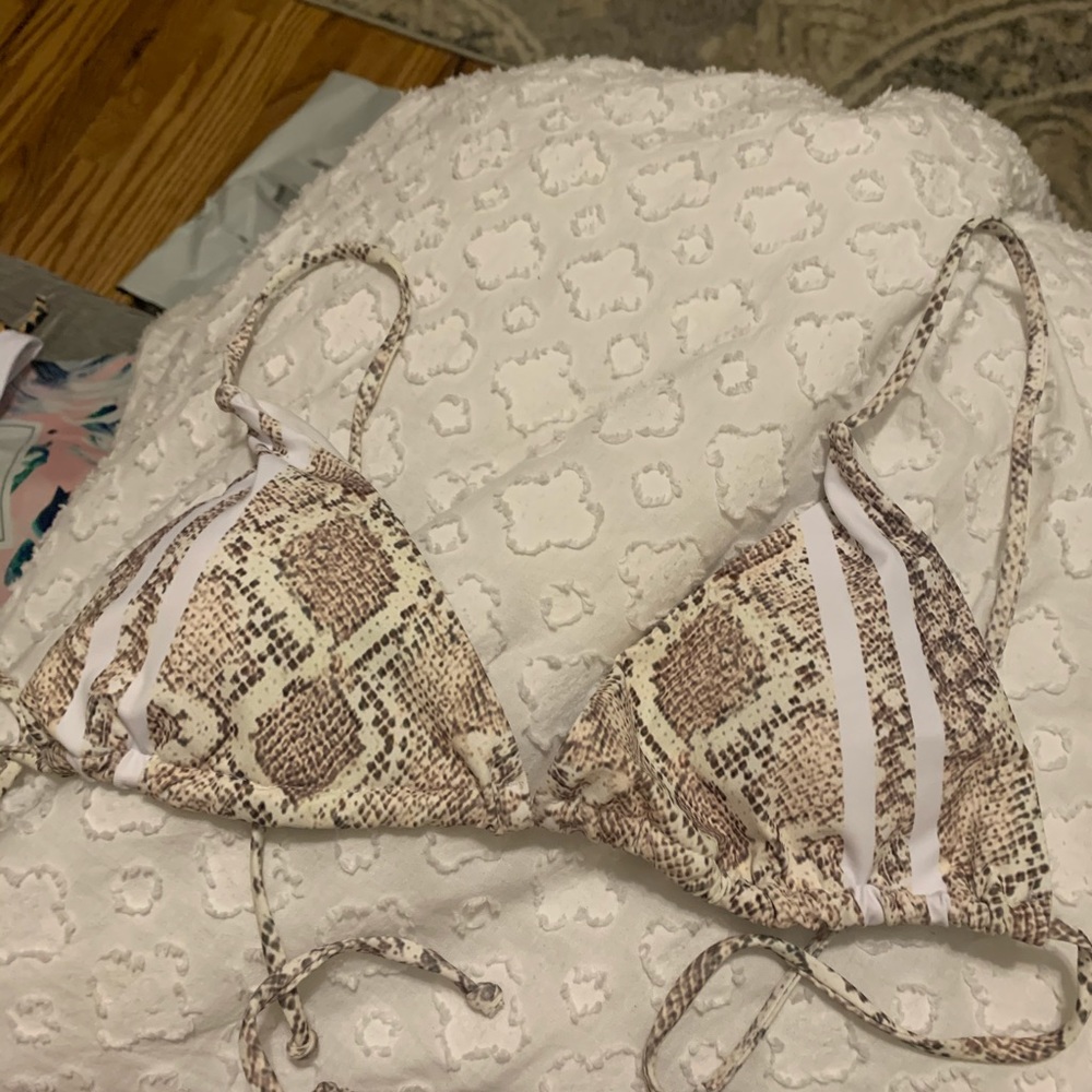 Shein snakeskin bikini set